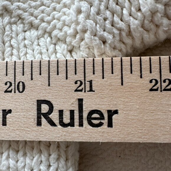 Vintage Hunt Club Women's Cream Made In USA Cotton Sweater SZ Large Academia - Picture 3 of 9